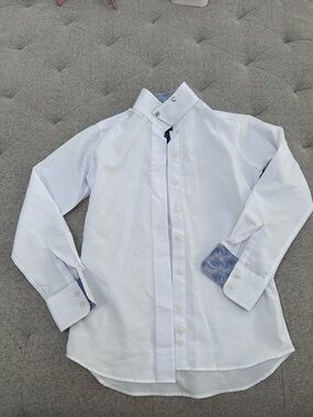 EUC ESSEX CLASSICS PERFORMANCE COLLECTION COOL MAX SHOW SHIRT GIRLS RIDING SHIRT